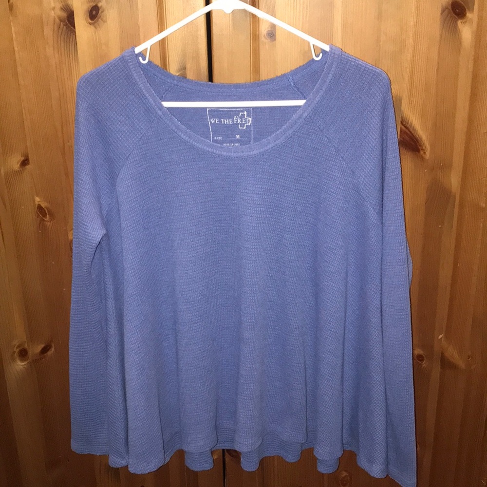 We the Free Blue Top Size Medium